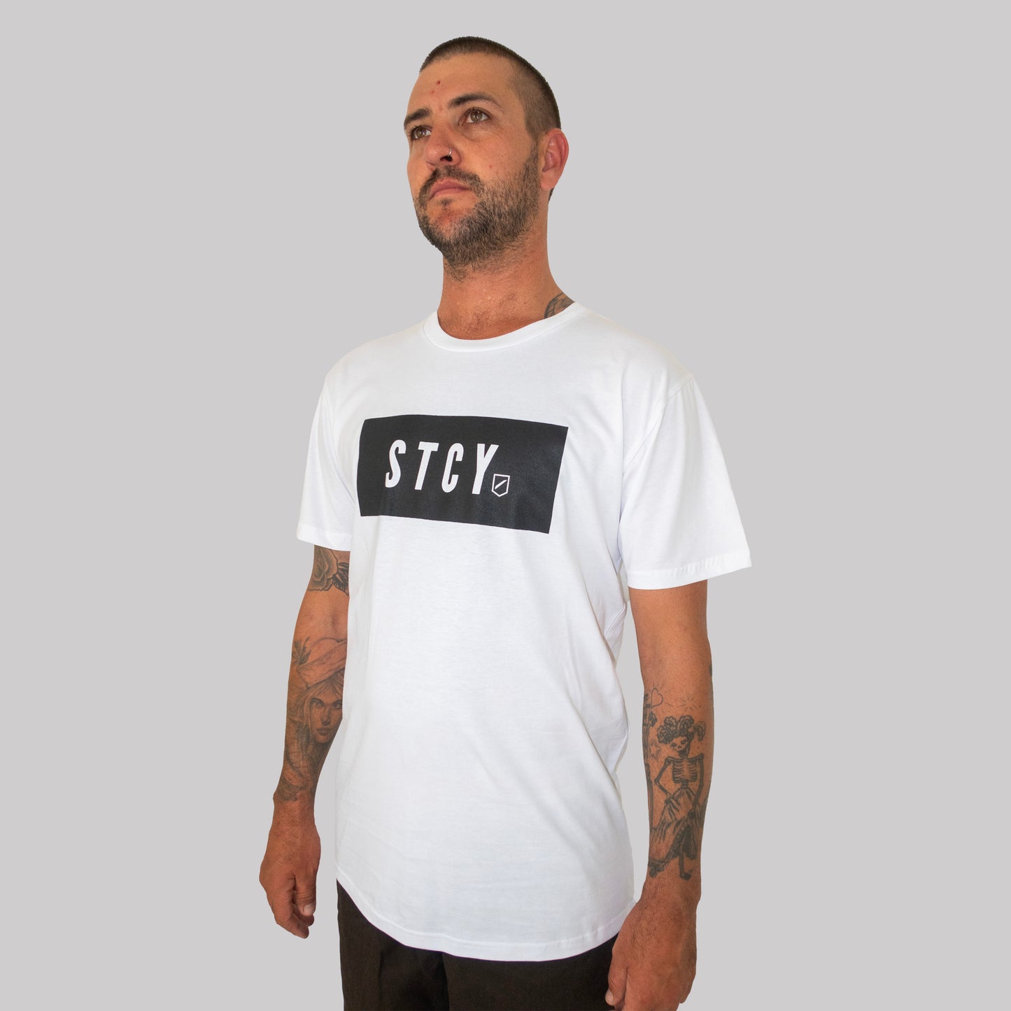BLOCK TEE / WHITE