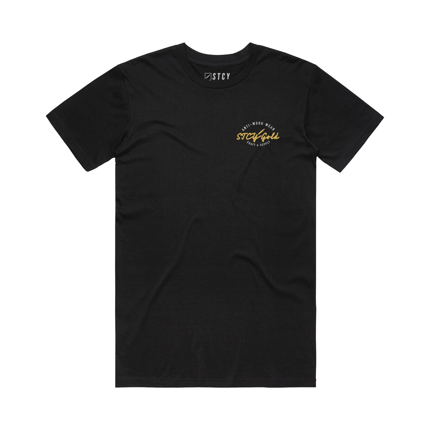 STCY GOLD TEE / BLACK