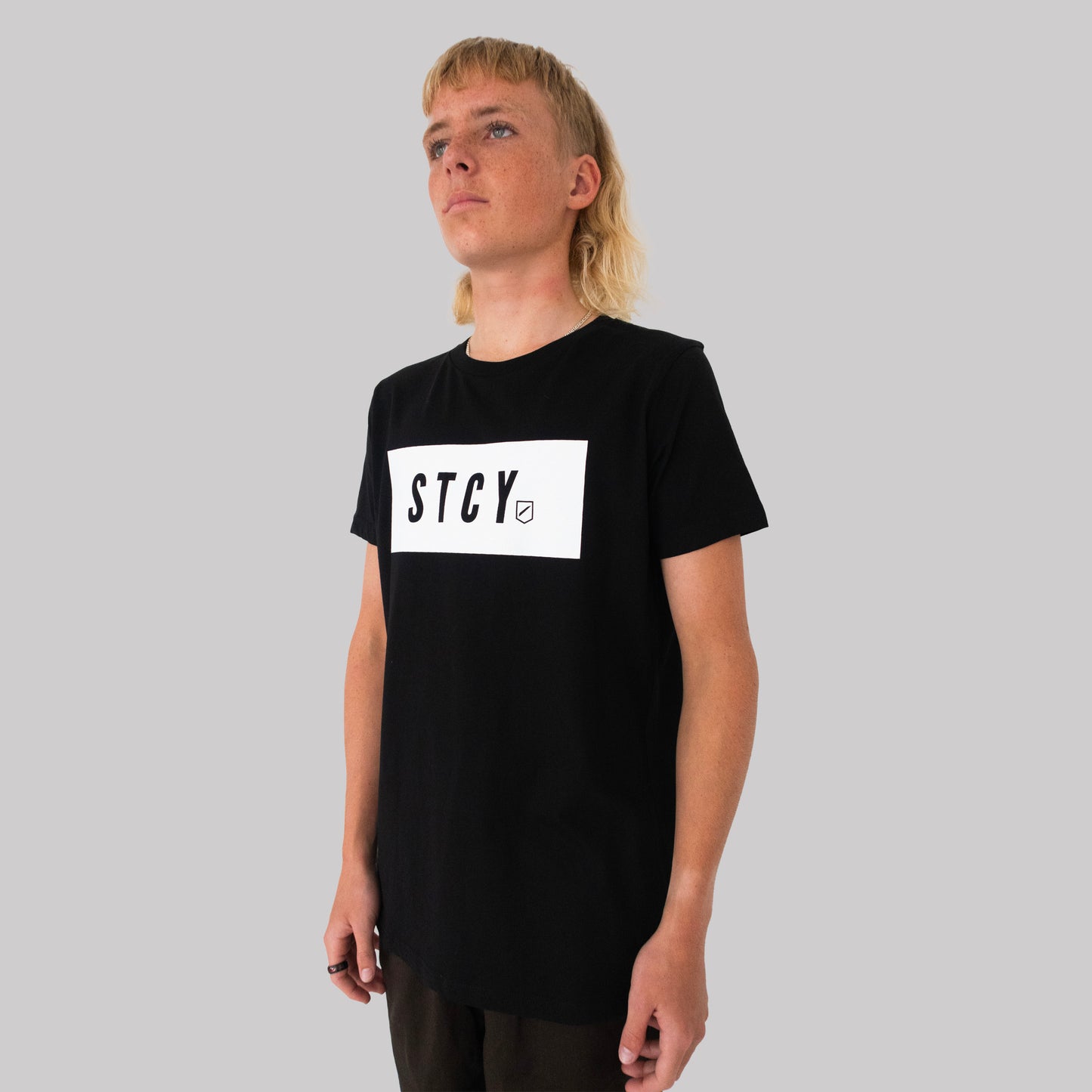 BLOCK TEE / BLACK