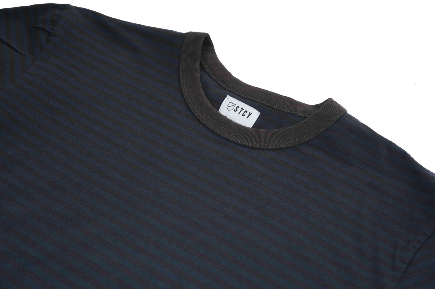 MINI FEEDER STRIPE TEE - BLACK / NAVY