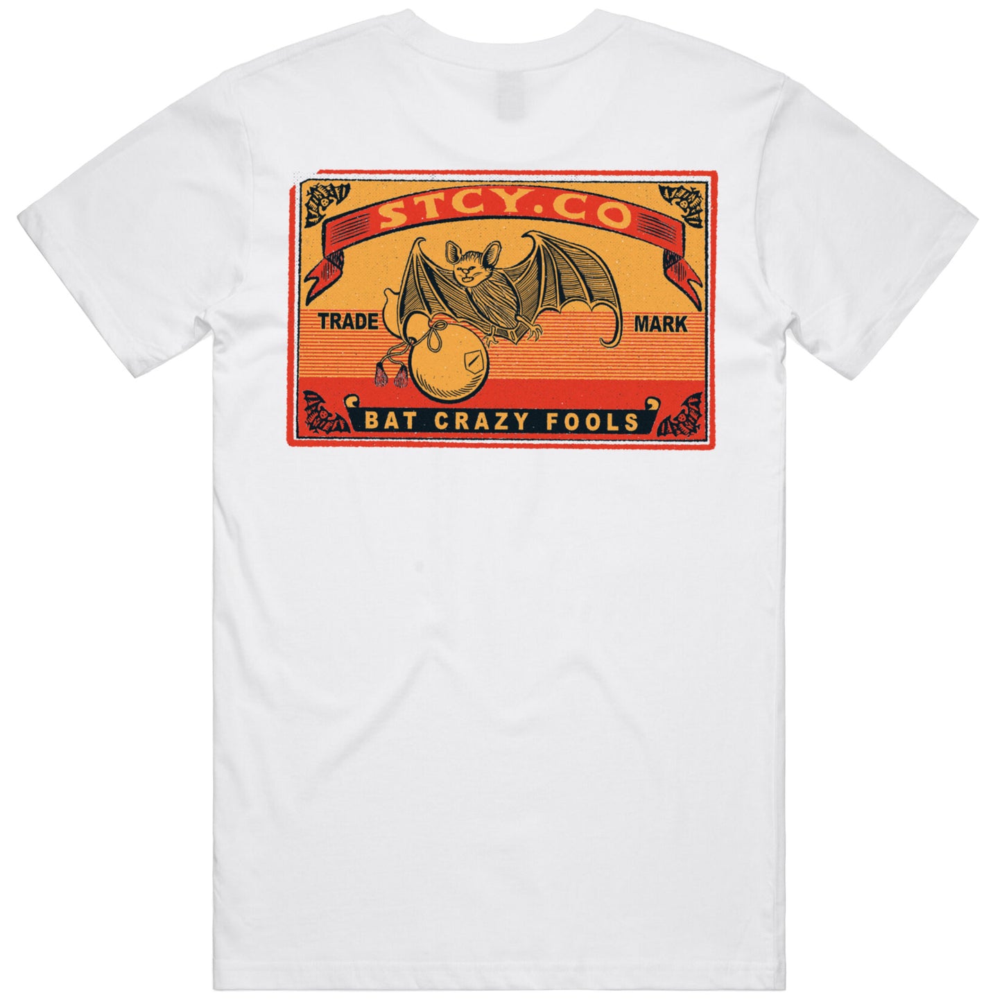 BAT CRAZY TEE / WHITE