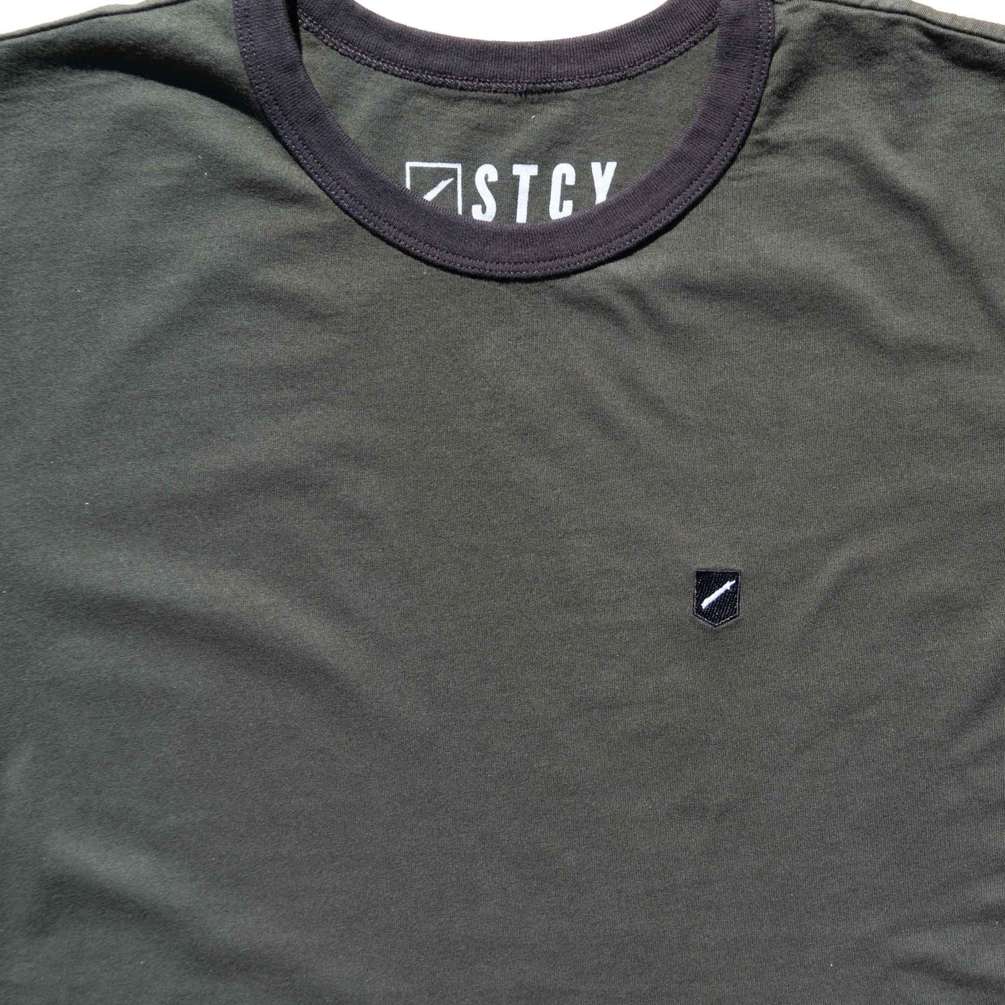 SHIELD RINGER TEE / ARMY