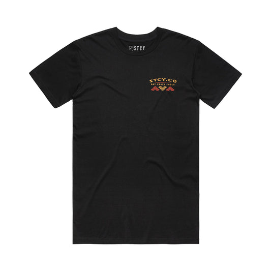 BAT CRAZY TEE - BLACK