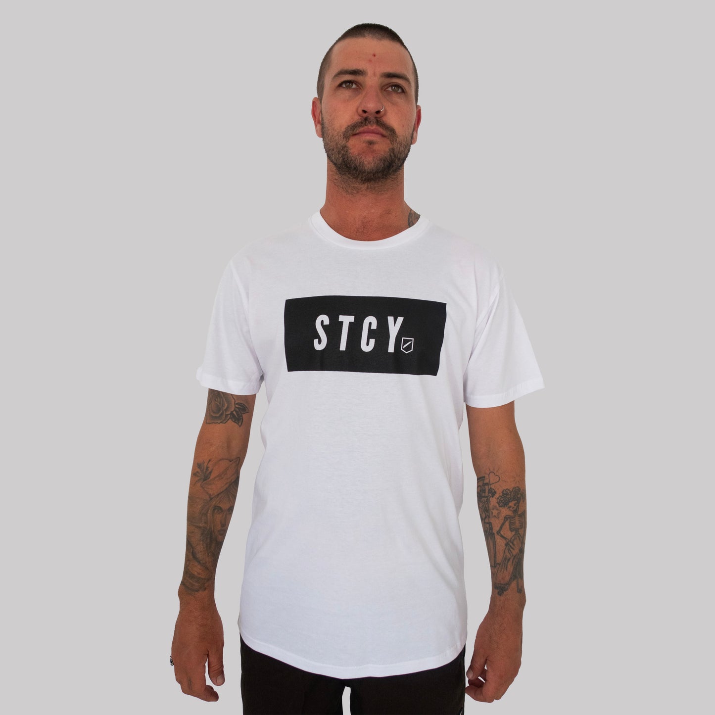 BLOCK TEE / WHITE