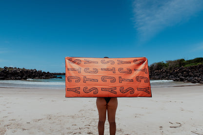 GLAM ROCK BEACH TOWEL - ORANGE