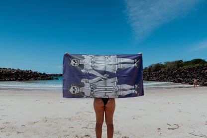 OHLSON TWIN BEACH TOWEL - PURPLE