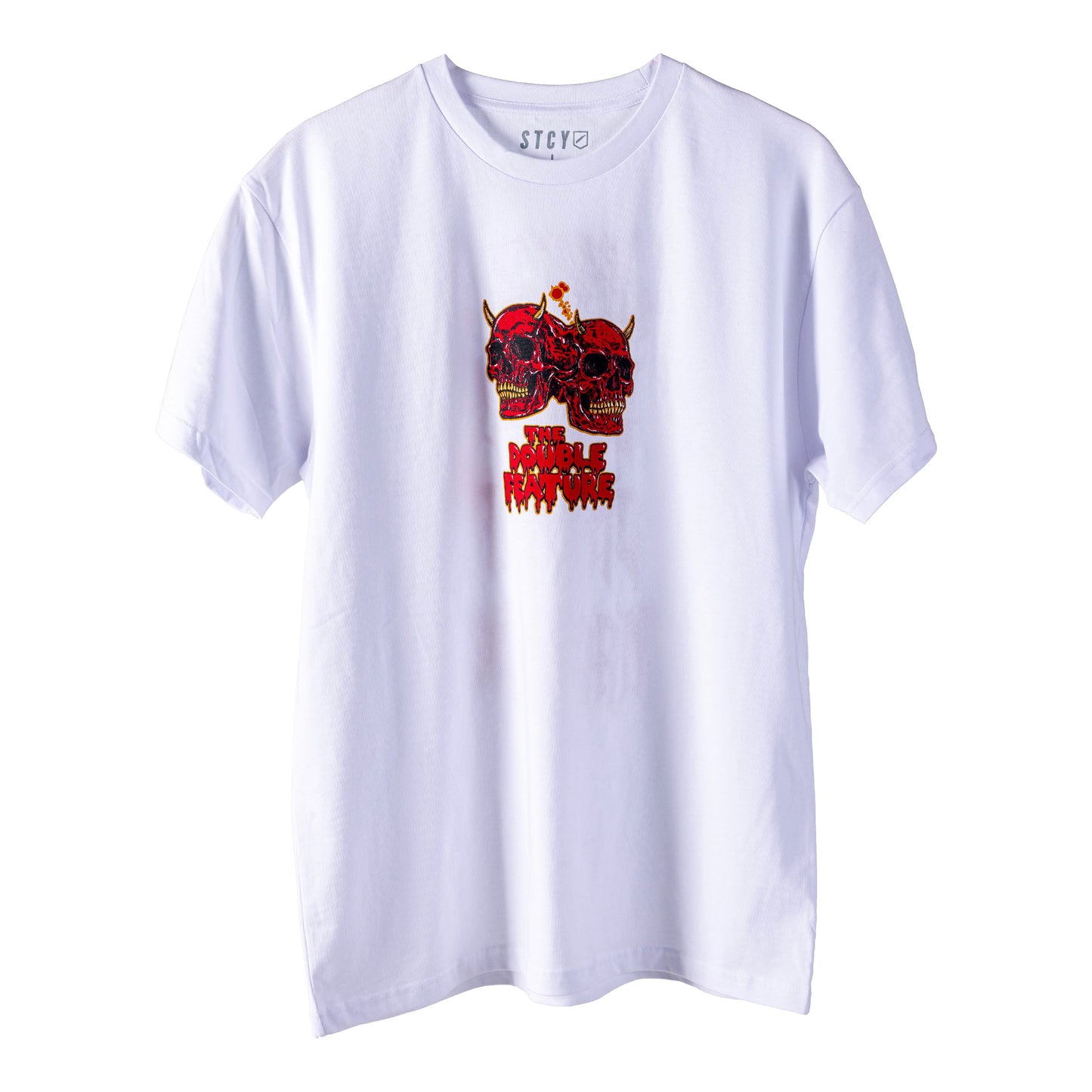 DOUBLE FEATURE TEE - WHITE