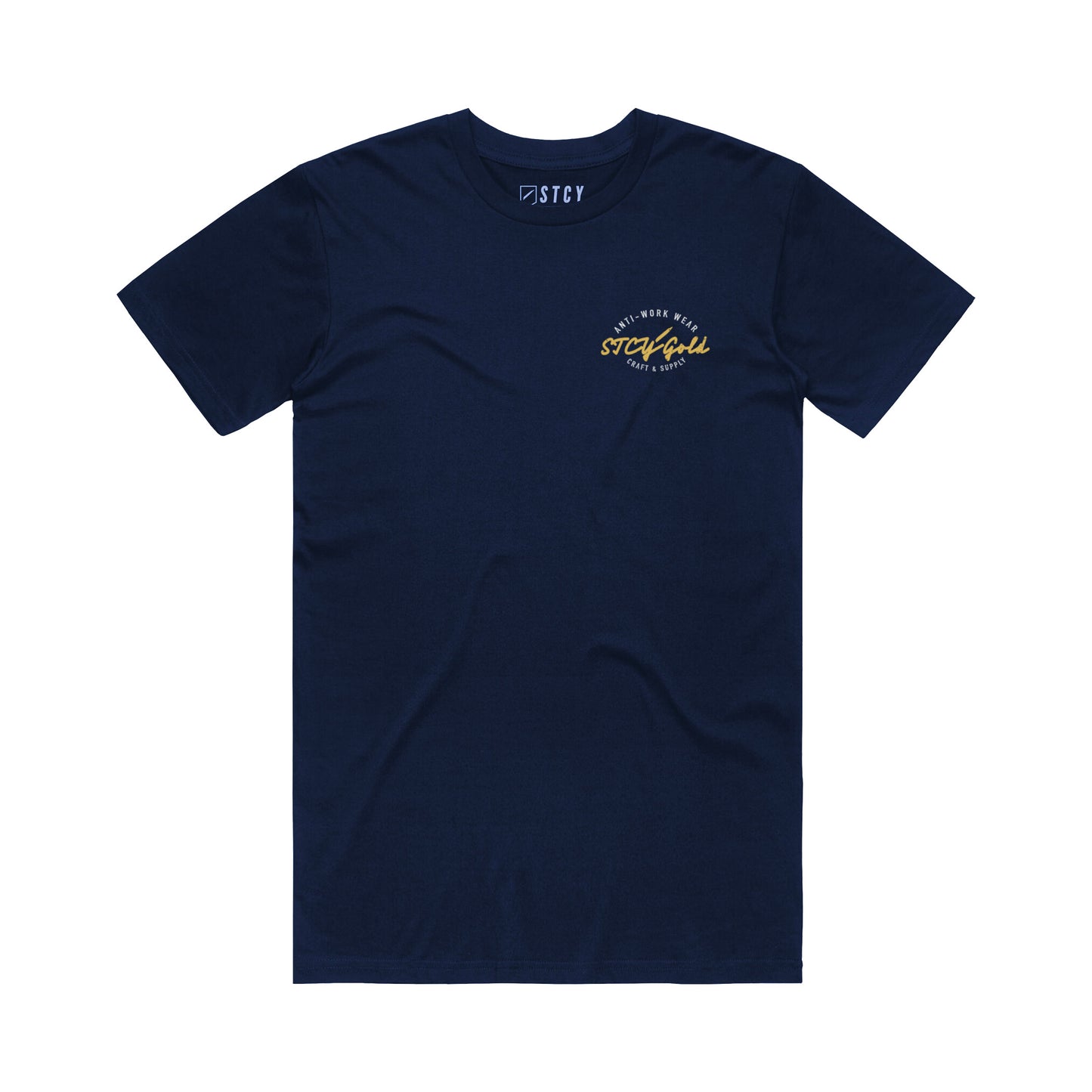 STCY GOLD TEE - NAVY