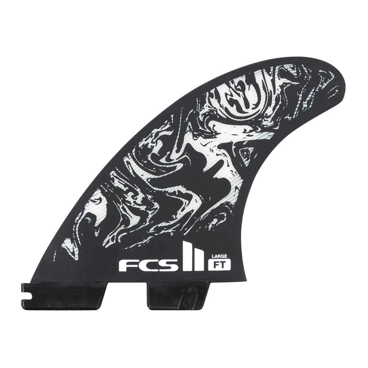 FCS II FILIPE TOLEDO MEDIUM BLACK/WHITE TRI FINS