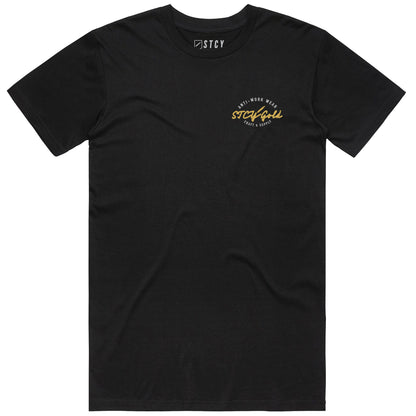 STCY GOLD TEE - BLACK