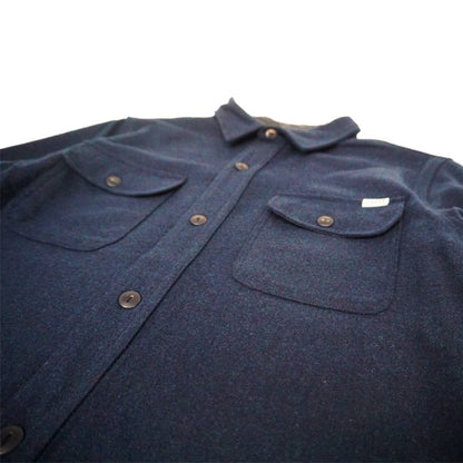 WORKMAN WOOL SHIRT - NAVY