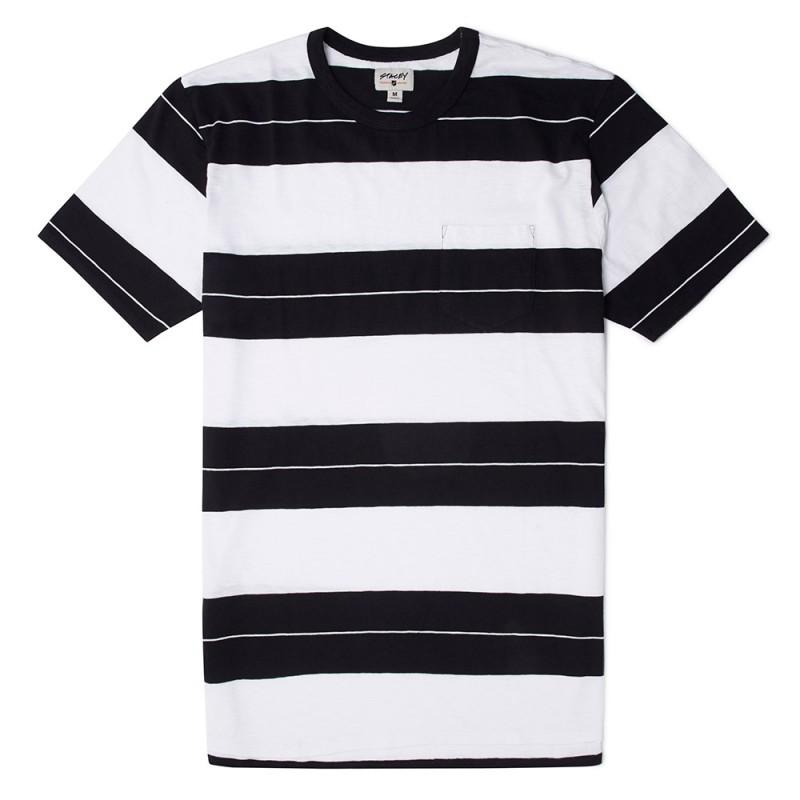 Stacey Striped Tee - Black and White